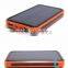 Waterproof and portable solar charger solar with 10000 mah Dual USB