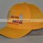 Guangzhou professional custom 100% polyester fibre yellow hat factory Famous auto brand baseball cap