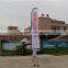 easy to assemble printed advertising Feather shape beach flag