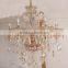 Romantic Maria Theresa cognac chandelier light