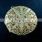 38mm vintage style filigree raw brass big round photo locket pendant charm DIY supplies 1110023