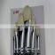 6pcs High quality Round pig hair paint brush Copper paint brush set factory