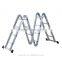 HomCom 15.5' Multi-Purpose Folding Aluminum Step Ladder