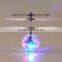 2016 New Arrival Infrared Induction Flying Flash Disco Colorful LED Ball Helicopter Child Toy Newest