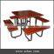 Arlau wood park patio dining table