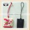 Soft PVC Mobile Phone Strap with Screen Wiper and Cleaner