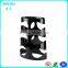 Custom hot bending single wine bottle display holder on desk for stores