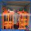 Building Small Manual Mobile Concrete Hollow Block Making Machine