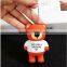 wholesale creative gifts pvc cartoon keychain teddy bear keychain