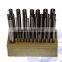 28PC Alloy Steel Hardened HRc60 Hole Transfer Punch Tool Set