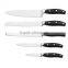 A3373 High Quality Cast Stainless Steel Bolster "V" Shape Ground Blade 5pcs Stainless Steel Knife Set