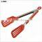14020 Popul Kitchen and Barbecue Grill Tongs Silicone BBQ Cooking Stainless Steel Locking Food Tong Salad Tongs