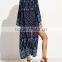 high fashion Long Sleeve cardigan jacket kimono Paisley Print Long Maxi Kimono