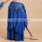 STELISY 2015 Cheap Blue arabic sexy dance long skirt professional arab belly dance skirt