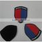 china factory cheap high quality embossed rubber patch for clothing