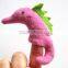 Soft toy plush sea horse cheap keychain promotional samll sea animals