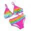 2pcs Sex Children Crochet Fasion Kids Girls Bikini Swimwear