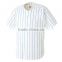 Dry-Fit plain design pin stripe Baseball Jersey Sports Top Uniform T-shirts custom wholesale with best price
