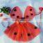 2014 new fashion baby girl out fit polka dot outfit