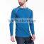 High quality men seamless o neck black long t shirt
