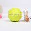 Colorful Bite resistant ruber dog tooth cleaning ball toy, dog chewing ball