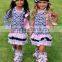 wholesale chevron cotton child Thanksgiving Turkey outfits