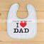 custom soft and absorbent 100% cotton baby muslin bibs