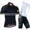 New sportswear Sublimation Printed Cycling Jersey dry fit boy team bib shorts customized design