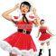 Red Dress Sexy Miss Santa Clause Costume with Santa Hat