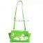Candy Color Shiny Green Girls PVC Crossbody Bag