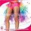 2016 NEW design Colorful Dancing Tutu Skirt Women Layered Polyester Rainbow Sexy Skirts night clubwear