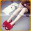 Women Rex Rabbit Fur Flip Flop Colorful Shoes Outdoor Slipper