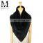Promotional Custom Made Genuine Real Rabbit Fur Shawl / Handmade Knitted Neck Scarf