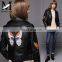 Hot Selling OEM Fashion Latest Womens Jackets Short Sheep Skin Moto Biker Leather Jacket