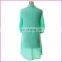 elegant chiffon lady dress long sleeves with tippet