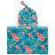 Newborn Baby Floral Receiving Blankets Swaddling Cotton Blankets With Hat Photography Props