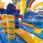 HI Fantastic inflatable clown bouncer with long water slide, kids slide for fun