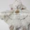 Fluffy sheep cute baby lamb shape white soft blanket doudou comforter