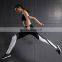 Women Trousers Striped Stitching Slim Fitness Exercise Leggings