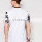 Comfortable fabric 88% cotton 12% polyester t shirtswith camo print t shirts and front pocket for summer wear oem design