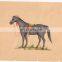 Indian Art Painting Hand Painted Royal Black Horse Miniature Water Color Paper Painting