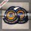 custom high density shaped school uniform woven patches china supplier