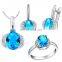 modern design for women beauty Crystal diamond necklace set
