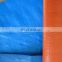 blue/orange covering PE tarpaulin, truck cover plastic canvas tarpaulin, waterproof protective poly tarp