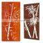 Corten steel laser cutting dubai hanging screen room dividers