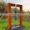 Swimming Pool Feature corten steel pool water fountain for decor