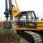 solar pile hole drilling rig
