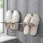 Home Iron Craft Double-layer Storage Shelf Bathroom Shoes Hanging Racks Wall Mounted Simple Shoebox