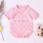 Baby Girls Short Sleeve Rompers 2020 New Autumn Infant Baby Romper Newborn Baby Girl Clothes Knitting Lace Rompers