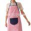 Cheap wholesale price 100% cotton waist apron easy clean BBQ use apron for women